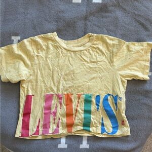 Levi's Kids Yellow Tee with Multicolor Logo
